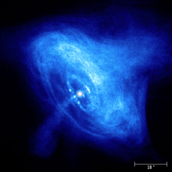 crab nebula imaged by chandra xray scope