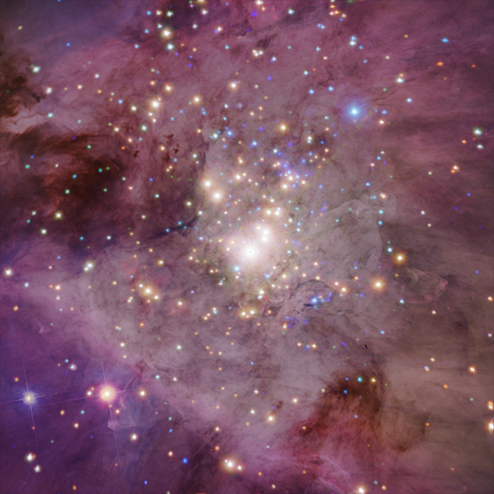 Clusters of young stars are irregularly shaped 