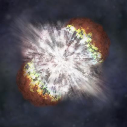 Artist's Concept: A close-up of SN 2006gy (Unlabeled)