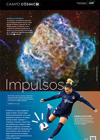 Cosmic kicks Spanish