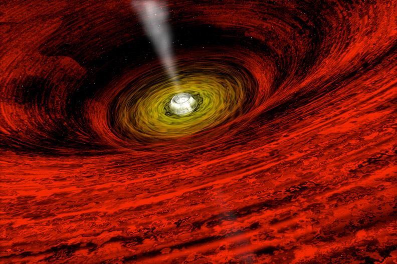 Schematic of a Black Hole