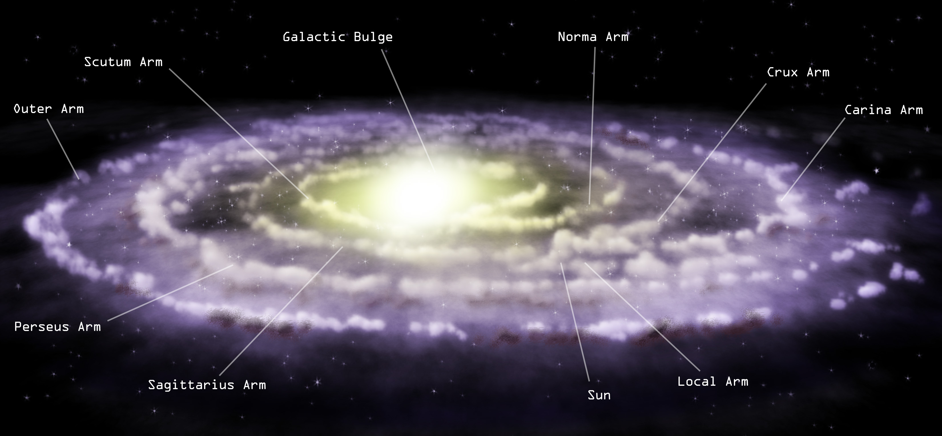 Detailed Milky Way Galaxy Map Fantastic Stock Illustration 428168428 |  Shutterstock