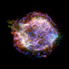 Cassiopeia A, Chandra 3-color X-ray