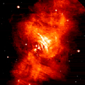 X-ray Image Dissolve to Black Hole Animation