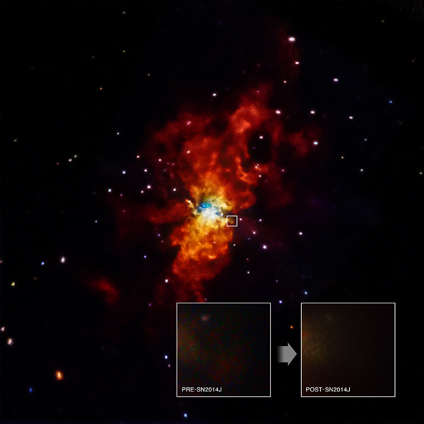 Chandra :: Photo Album :: M82 SN2014J :: August 14, 2014