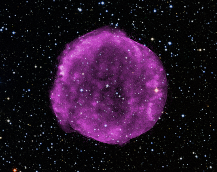  Radio image of Tycho's supernova remnant 