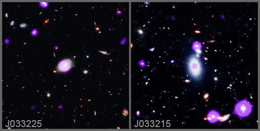 A labeled version of the main image showing the names of the two galaxies.