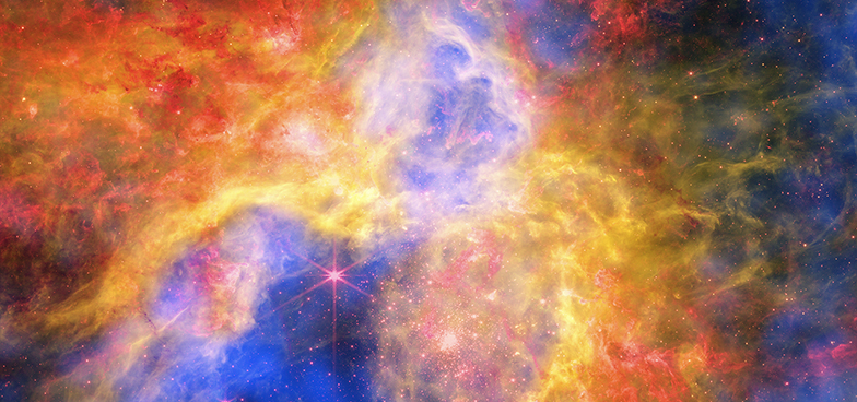 Tour: NASA Telescopes Create Colorful 'Craft' From Nearby Nebula